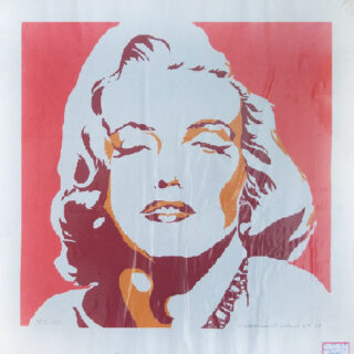 gravura Marilyn vermelha